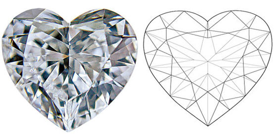 ZKZ Fancy CVD Lab Grown Diamonds 1.64 CT Kalp Şekli VS2
