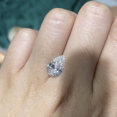 1-1.99 Karat Armut Gevşek Elmas 10 Mohs Lab Mühendislik Elmasları