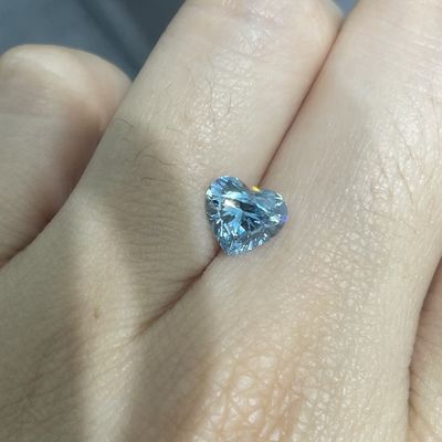 Sentetik Kalp Şekli Laboratuarında Yetiştirilen Pembe Elmaslar 1.27ct IGI Sertifikalı VS1