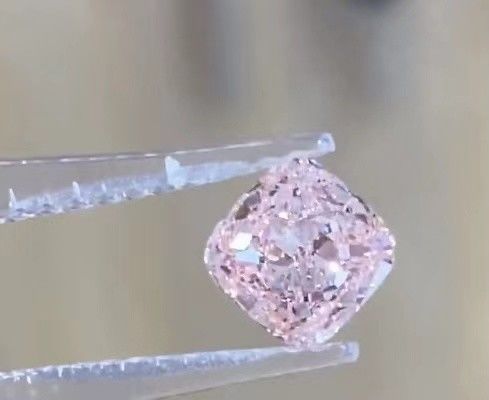 VVS2 Lab Grown Baby Pink Diamonds Fantezi Yoğun Pembe Yastık Gevşek Elmas