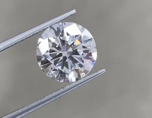 IGI Sertifikalı Renksiz Yuvarlak Parlak Kesim Laboratuvar Büyütülmüş Elmaslar CVD 1.5ct-2ct