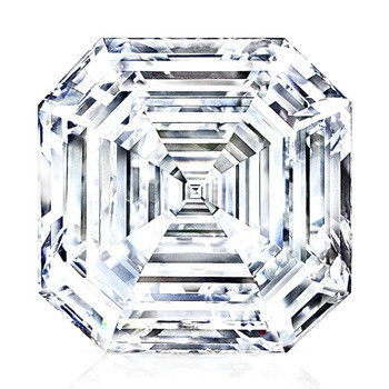 2CT Kaliteli Laboratuvar yetiştirilmiş CVD Beyaz gevşek elmaslar Asscher şekli IGI sertifikalı
