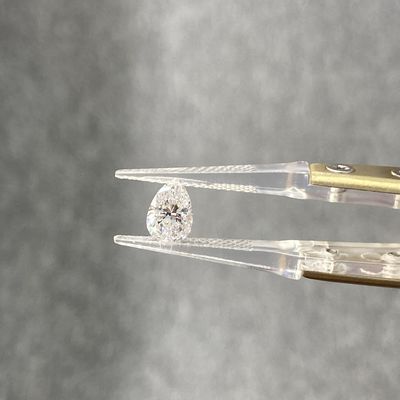 1.02ct G VVS1 Pear Cut CVD Laboratuvarı Mücevher üretimi için beyaz elmaslar yarattı