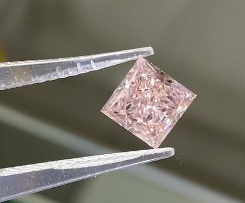Prenses Kesim Pembe Laboratuvar Büyümüş Elmaslar Açık Pembe kare şekli Mücevher Dekorasyonları