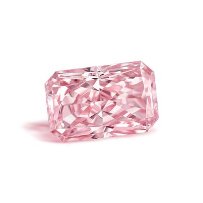 1.13ct Fancy Light Pink Radiant Shape Laboratuvarı IGI Sertifikalı Elmas VVS Karbon Malzemesi
